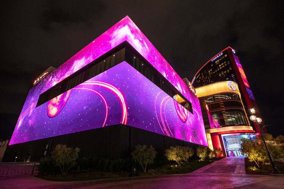 Massive media architecture at Resorts World Las Vegas
