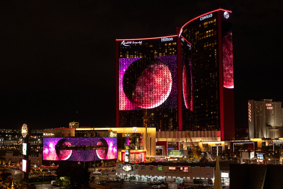 Massive media architecture at Resorts World Las Vegas